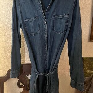 GAP Long Sleeve Denim Dress